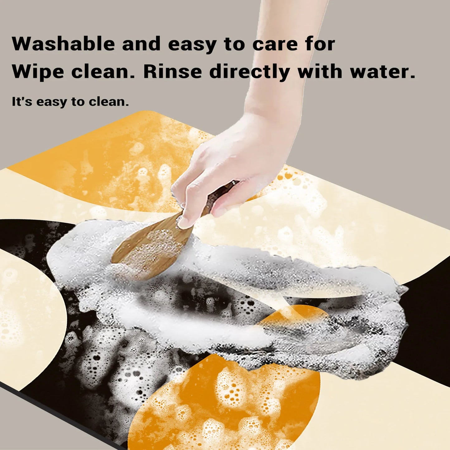 Schnelltrocknende Abtropfmatte aus Kieselalgen Schlamm für die Küche