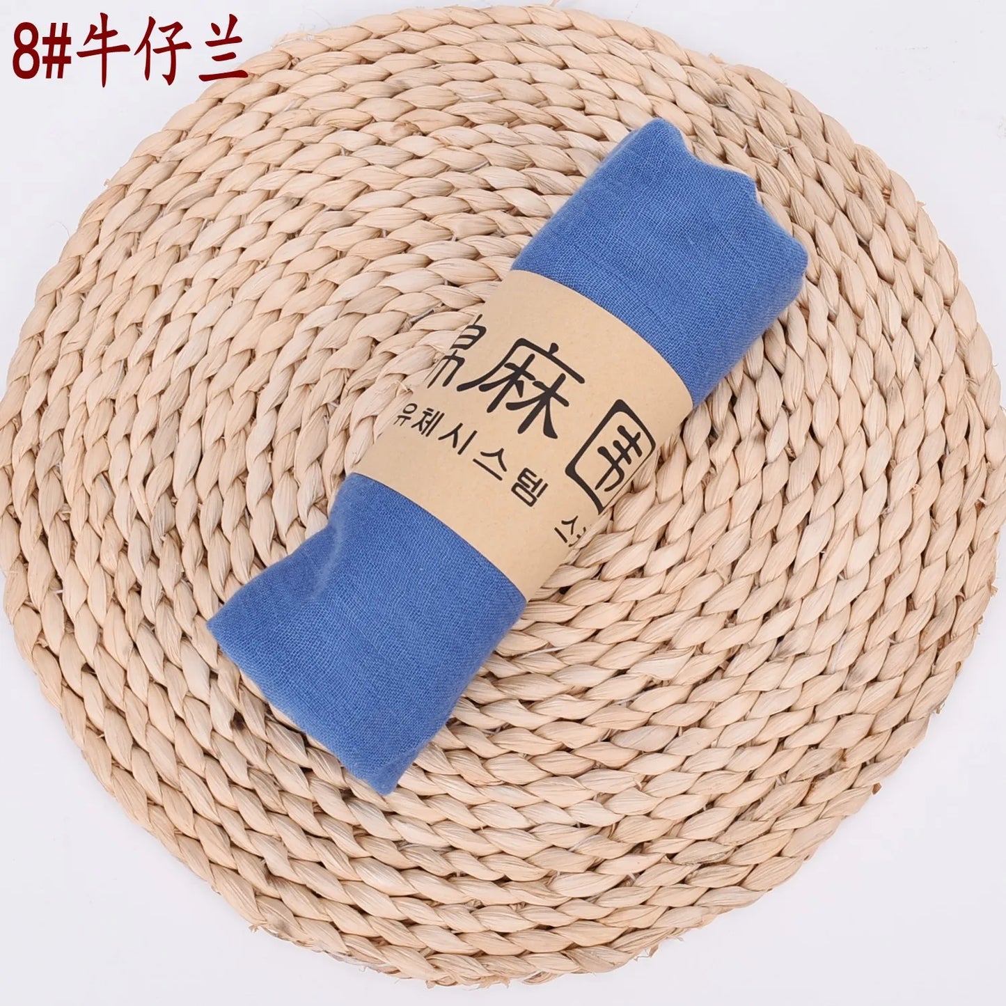 Damen Schal Baumwolle Leinen lang 90x180cm uni zart weich vielseitig