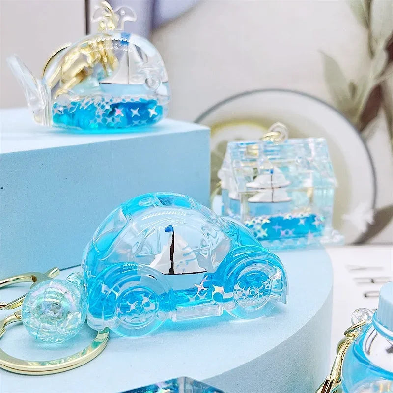 Schwimmender Ozean Wal Segelboot Schlüsselanhänger Hängedeko für Kinder