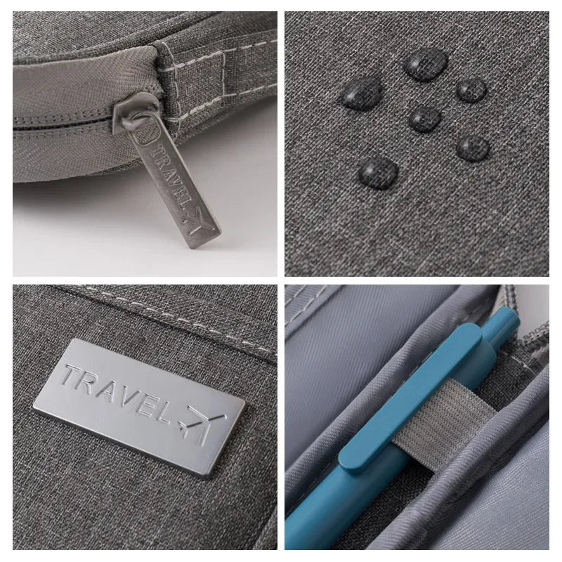Tragbare wasserdichte Reise Tasche für Dokumente und Business Zubehör