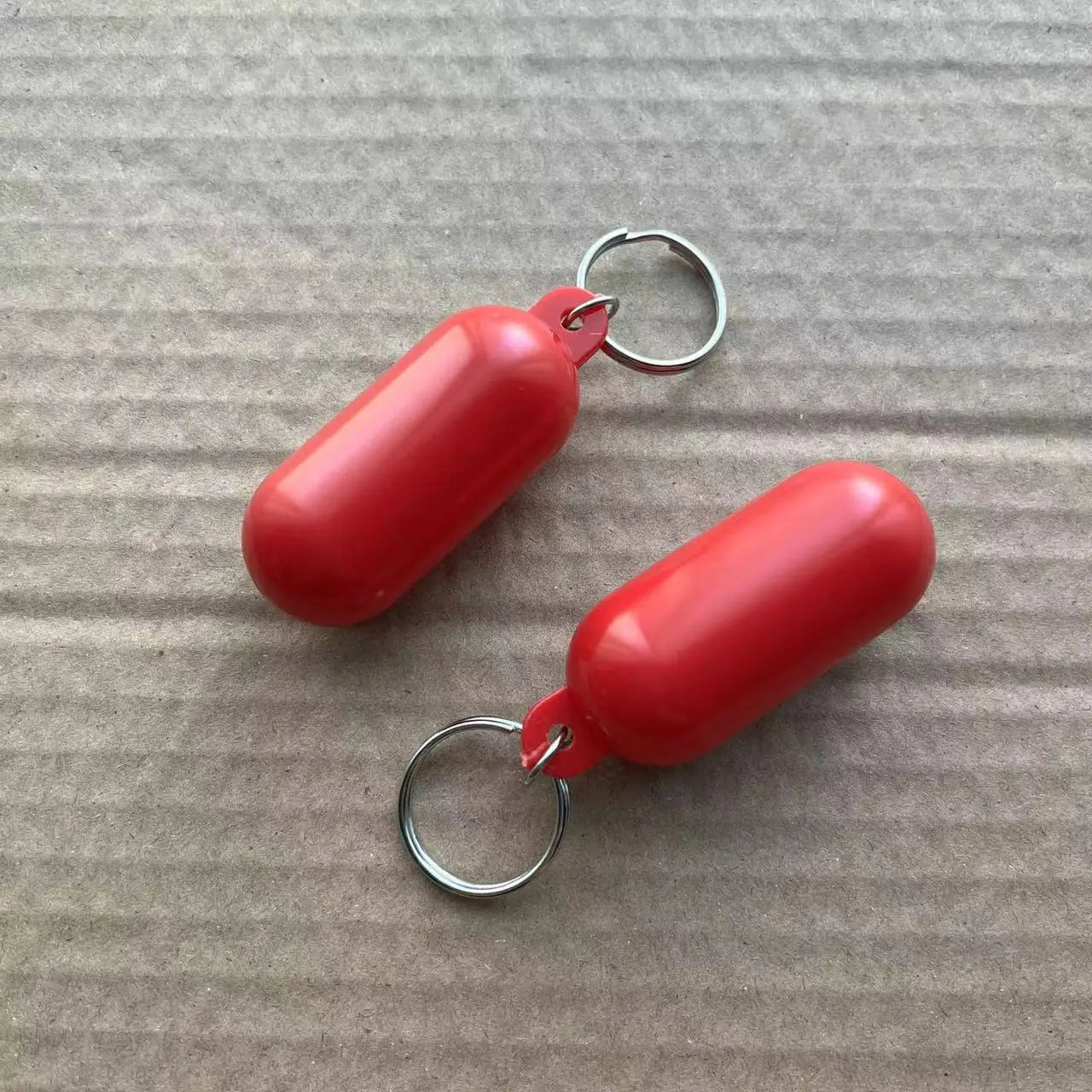 2er Set Kajak Schlüsselbund Schwimmender Anhänger Gelb Nicht Sinkend