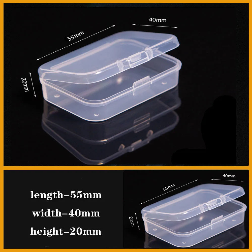 Vielseitiger transparenter Organizer für Kleinteile: Schmuck, Werkzeug, Büro
