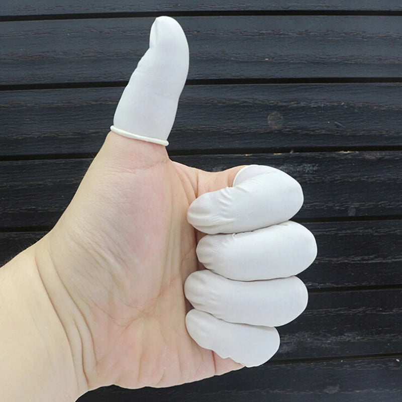 Einweg Anti-Static Gummi Latex Finger für Beauty und Schuhpflege