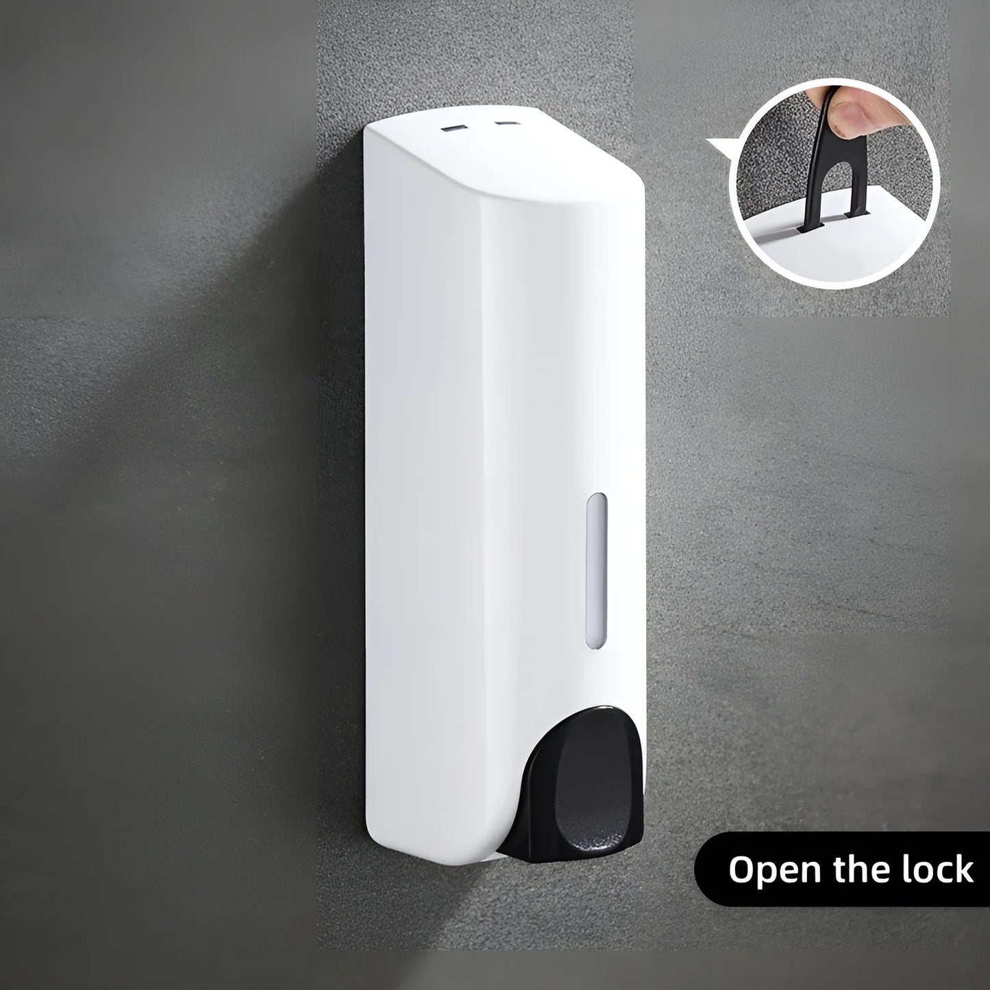 2 x 350 ml Wandflüssigseifenspender mit manueller Druckfunktion