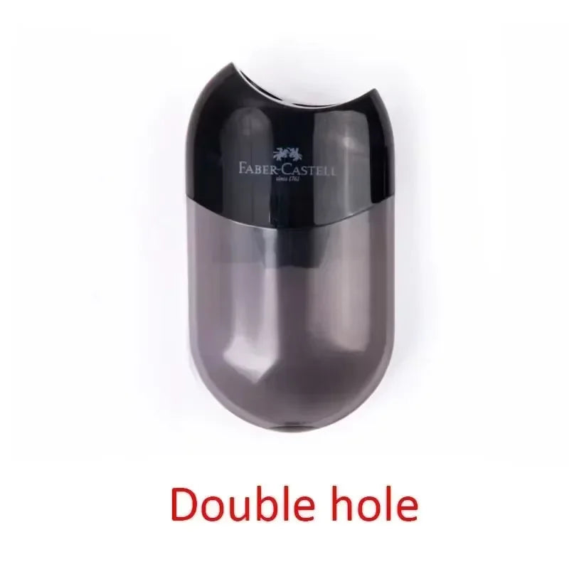 Transparenter Bleistiftspitzer mit Doppel- Einzelloch für Kinder Schule Uni