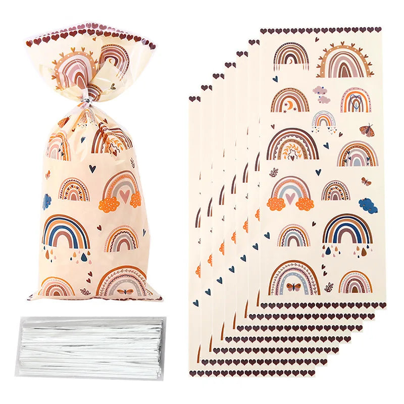 Robuste Geschenkbeutel mit Bändern für Süßigkeiten und Präsente