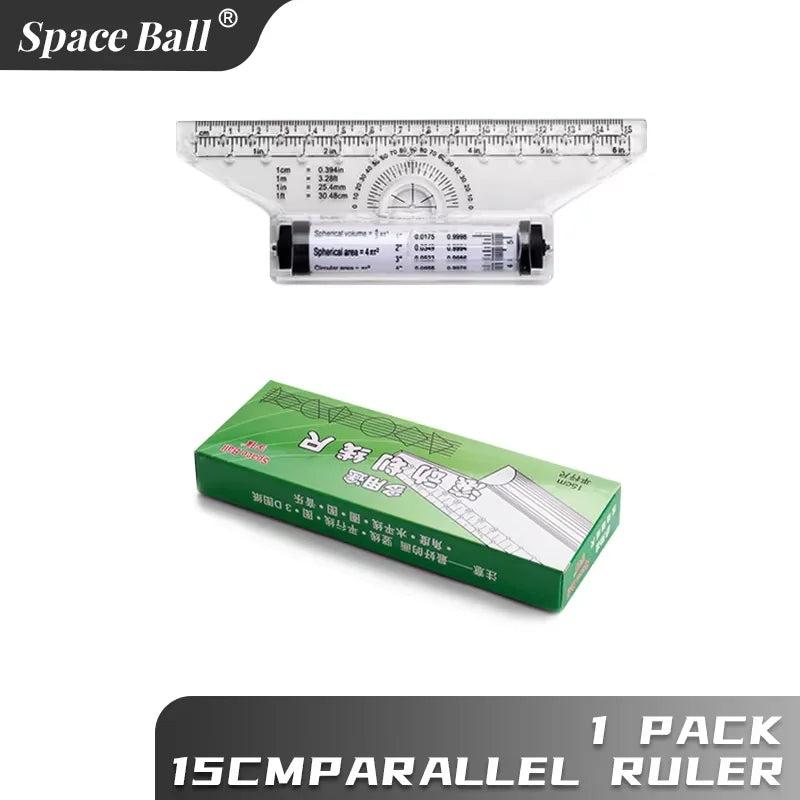 Multifunktionales dreieckiges Lineal 12,5/30 cm für Studenten und Architekten