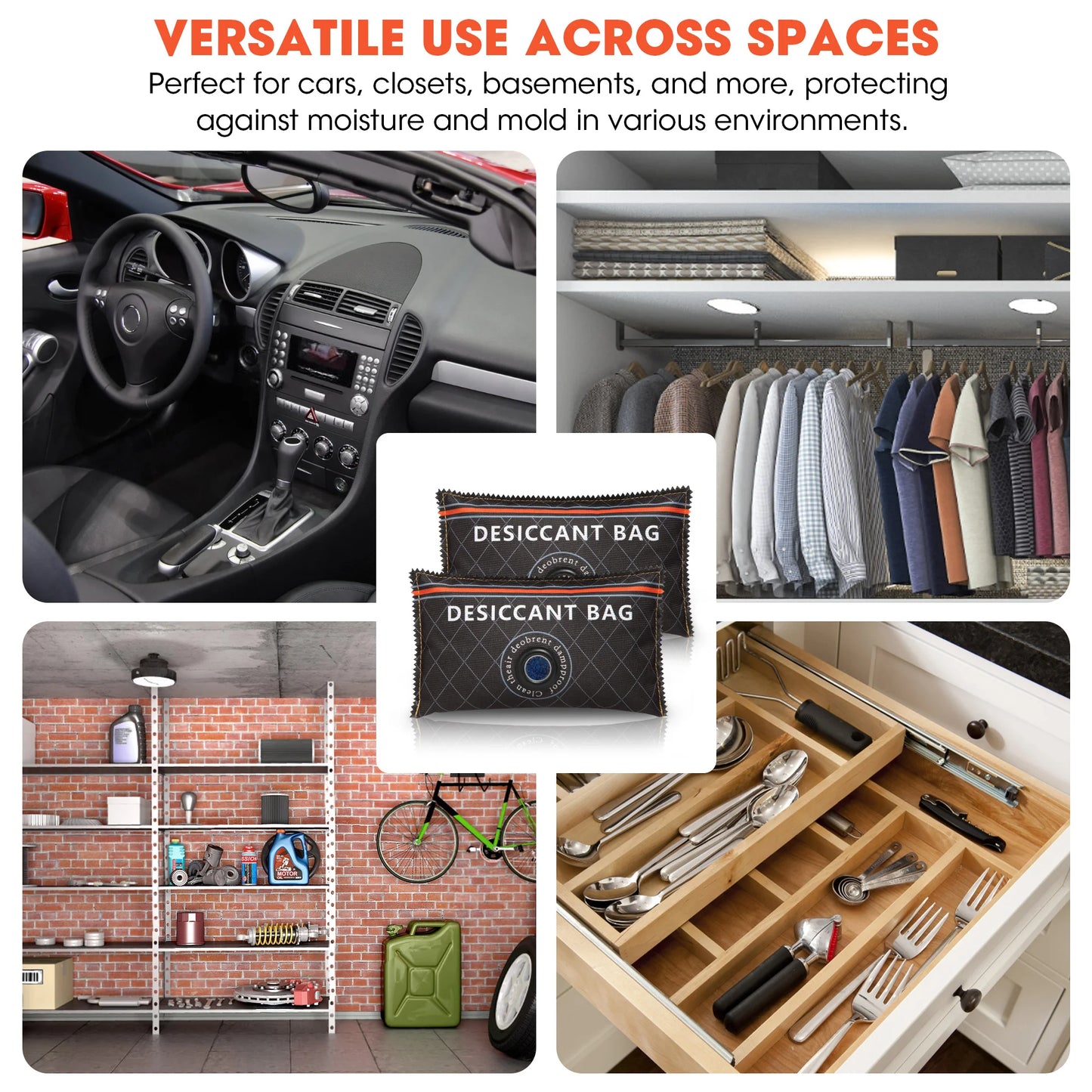 Wiederverwendbarer Auto-Luftentfeuchter Feuchtigkeitsabsorber Silikagel Beutel