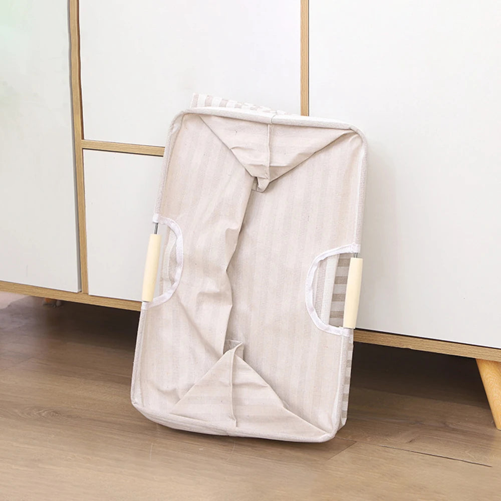 Tragbarer faltbarer wasserdichter Badezimmer Aufbewahrungskorb aus Stoff