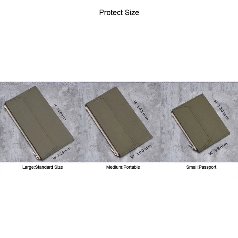 Reißverschlusstasche Kartenhalter für Midori Passport Notizbuch Vintage