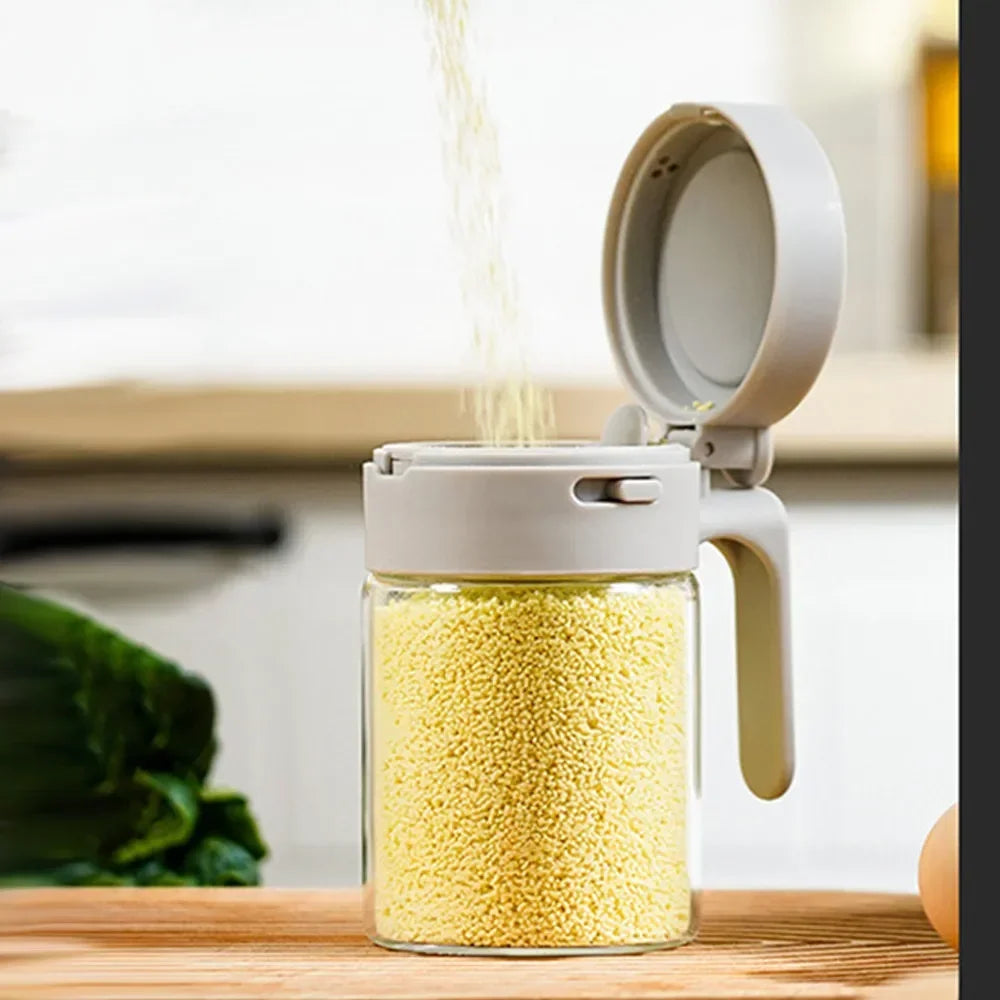 Glas Gewürzbox mit Löffel & Deckel – Sauber, Durchsichtig, Varianten