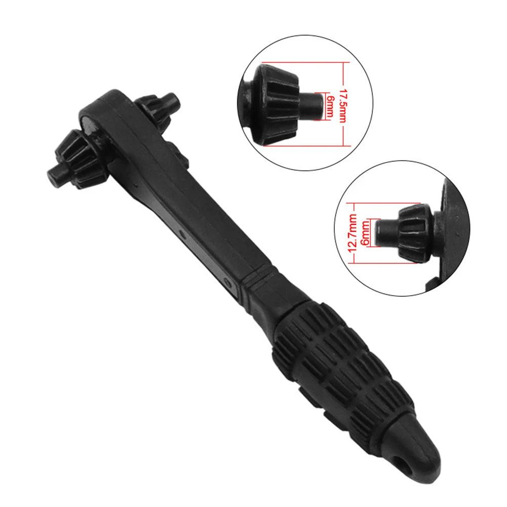 Ratschenschlüssel aus Eisen mit Nylongriff für präzises Bohren 3-16 mm