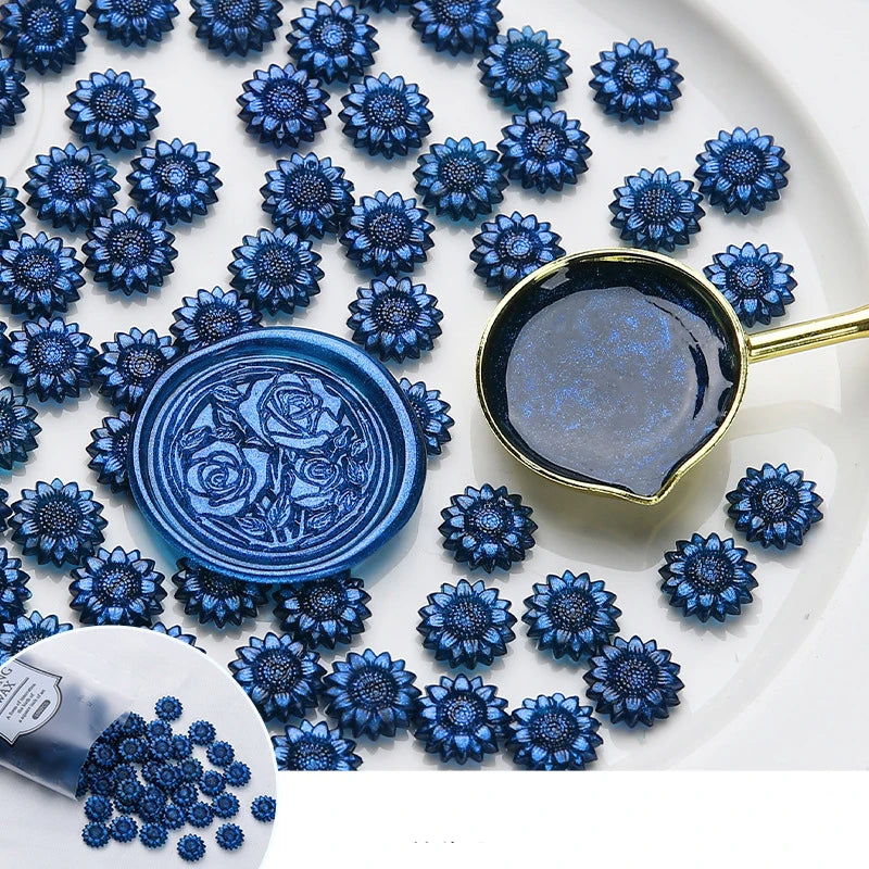 100 Glitzer Wachsperlen für stilvolle Siegel DIY Dekoration