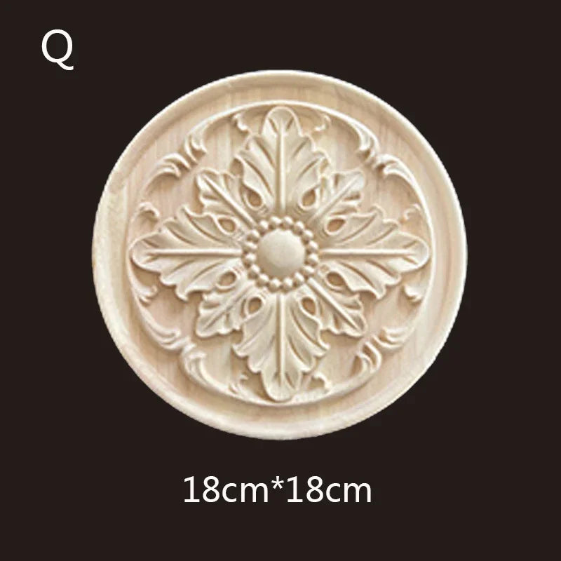 Geschnitzte Holzapplikationen für Möbel und Heimdekoration Basteln