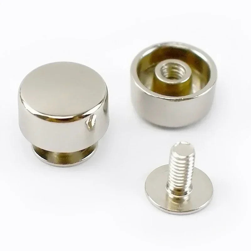 10 50 Stück runde Metallnieten Schrauben für DIY Leder Taschen Gürtel