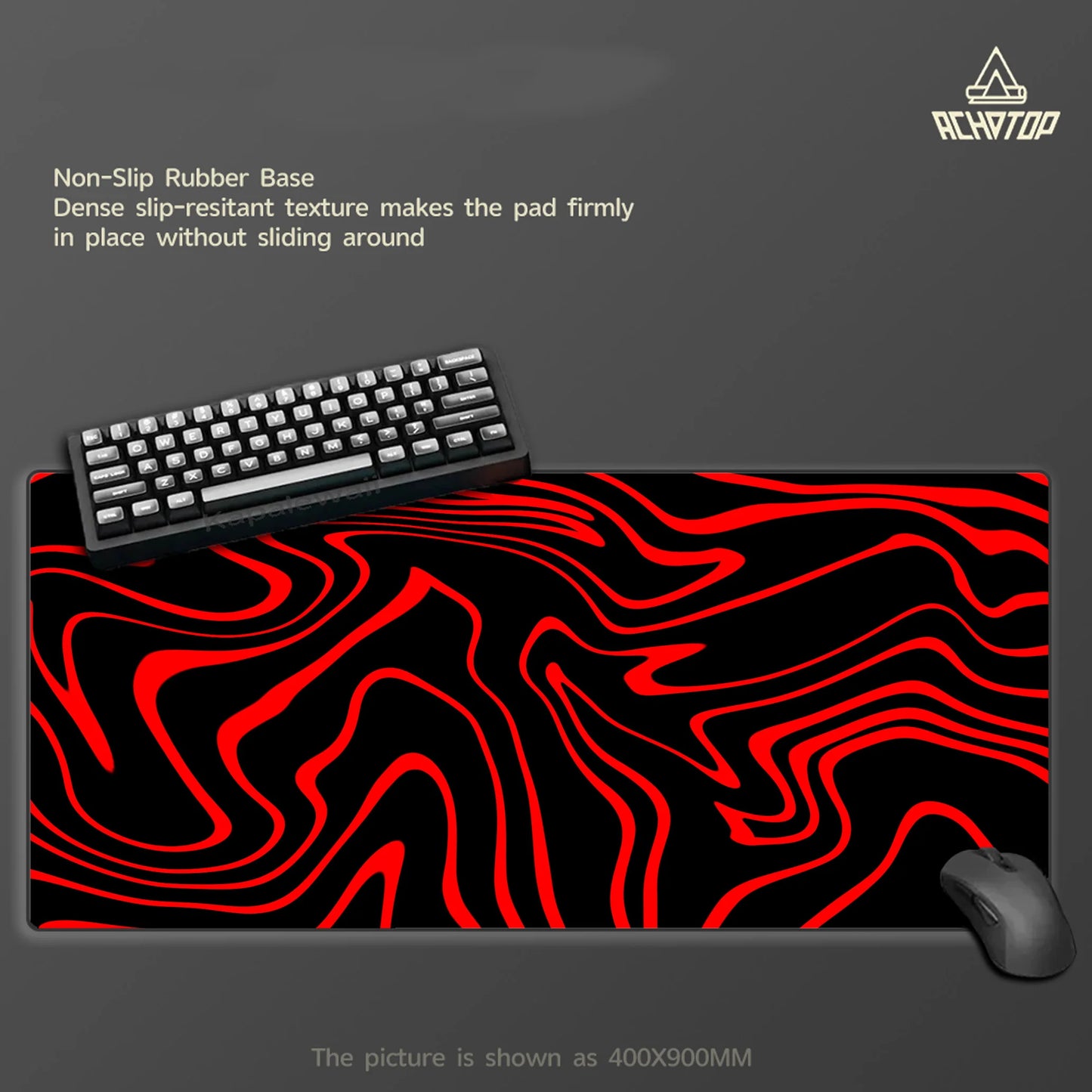 Großes Gaming Mauspad Strata Liquid Line Rutschfest Schreibtischunterlage