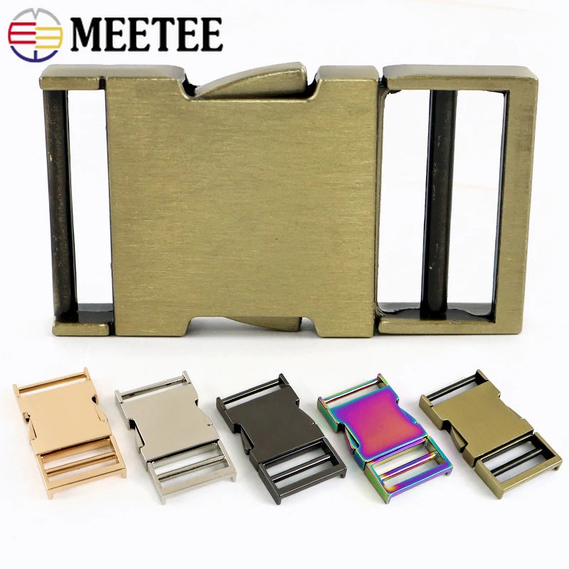 3er Set Metall Schnallen Verschluss 19 25 32 38mm für Rucksack Gürtel