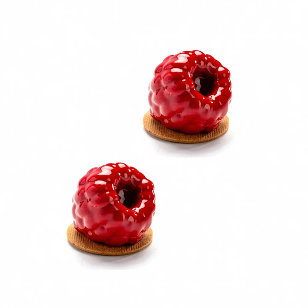 Silikon Kuchenform mit 6 12 oder 24 Himbeerzellen für Desserts