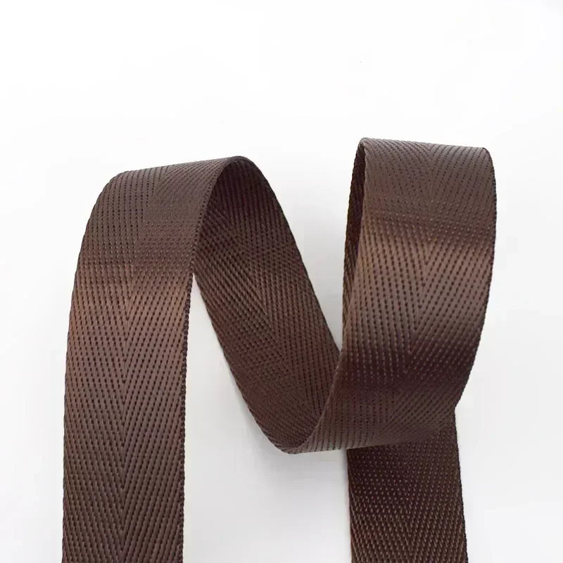 10m Nylon Gurtband 25mm Schwarz für Rucksack, Tasche, Gürtel, DIY Nähen