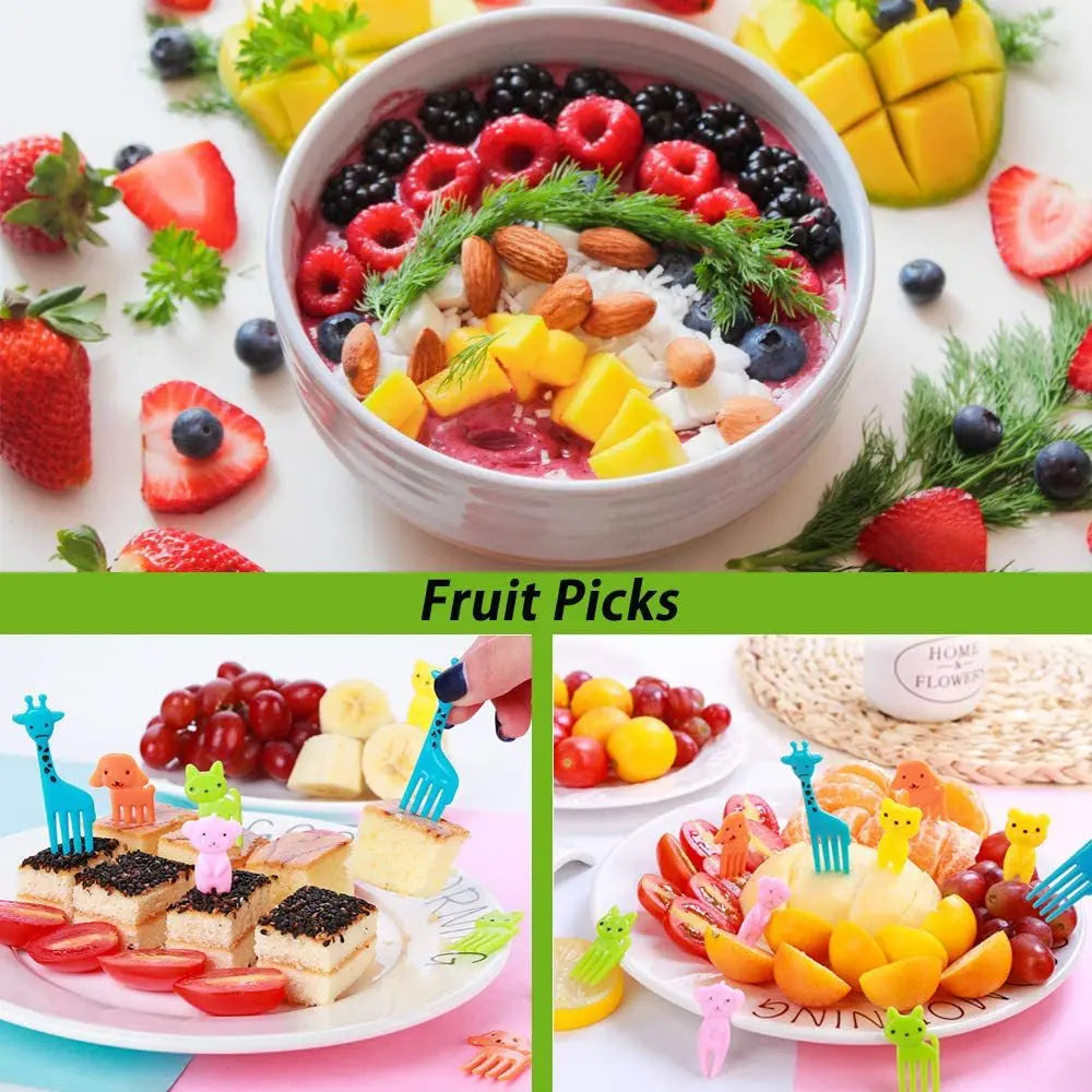 Niedliche Mini Lebensmittel-Picks für Kinder Bento Lunchbox Zubehör