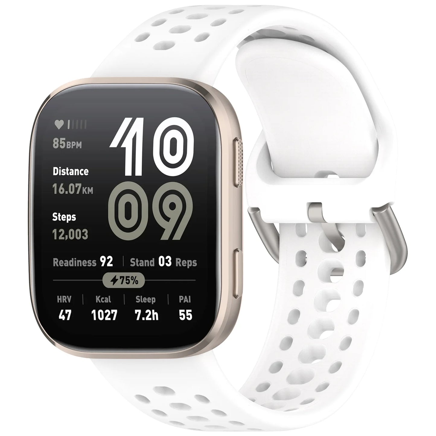 Atmungsaktives 22mm Sport Silikon-Armband für Smartwatches, Unisex