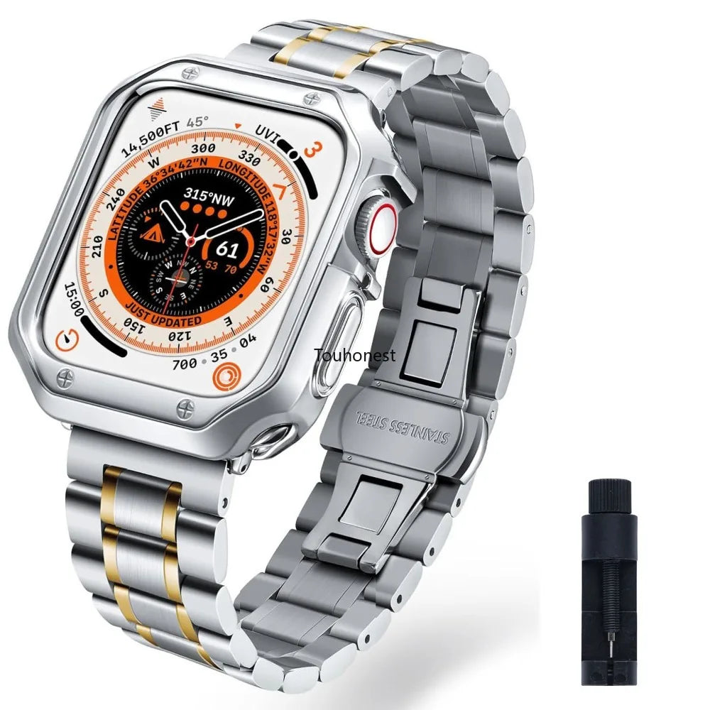 Edelstahl Armband für Apple Watch Series und Ultra Modelle