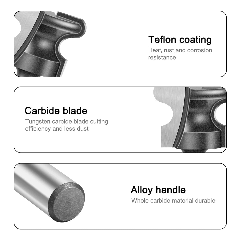 12mm Schaft Zwei Arc Nagel Clipper Router Bit für präzises Fräsen