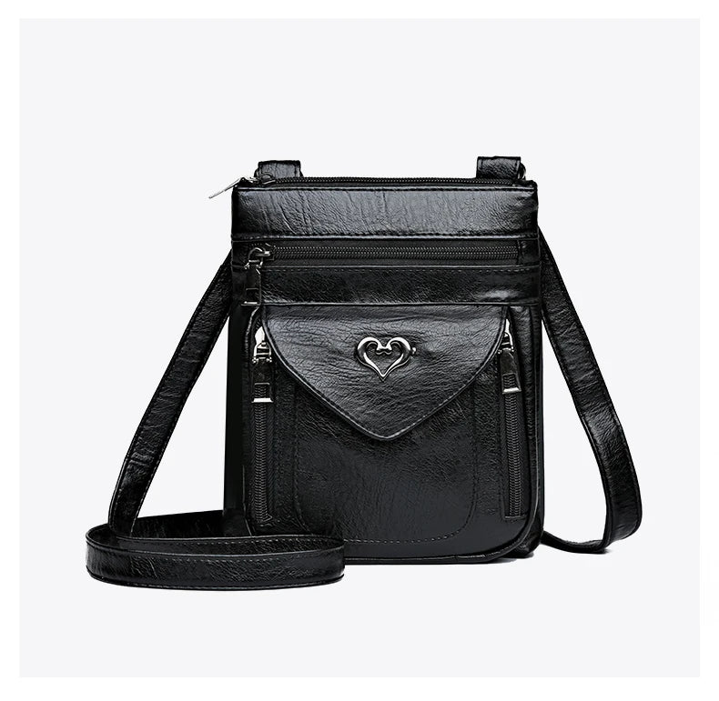 Kleine Umhangetasche Handytasche Minitasche für Damen aus Textil