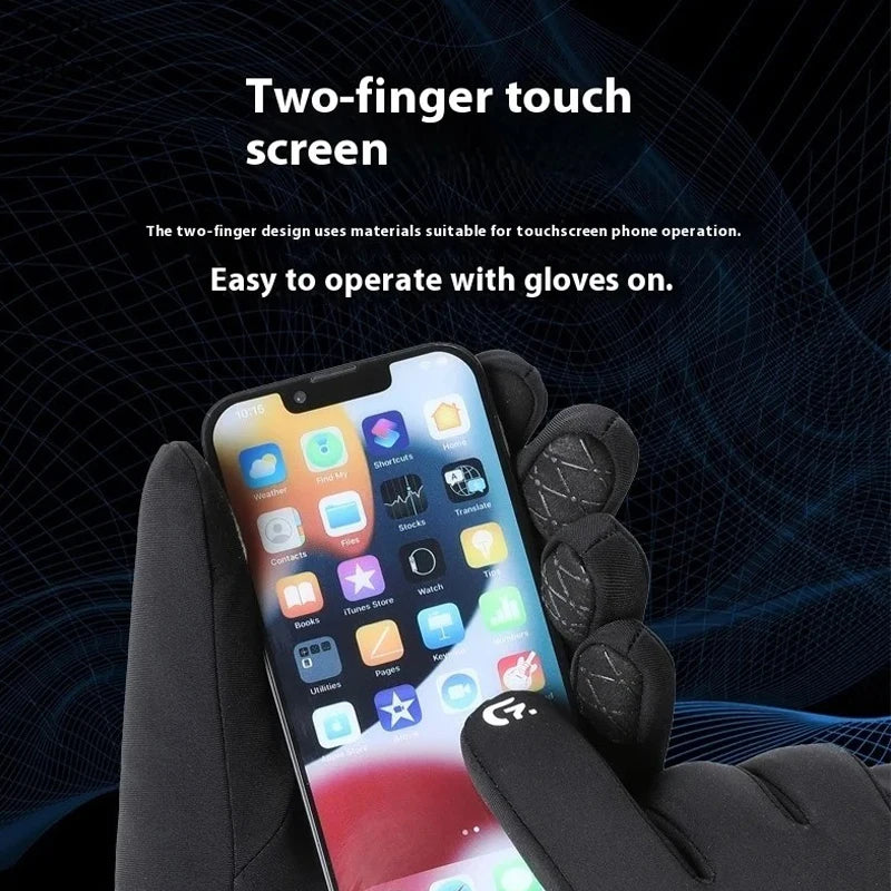 Robuste Herren Winterhandschuhe winddicht warm Touchscreen Funktion