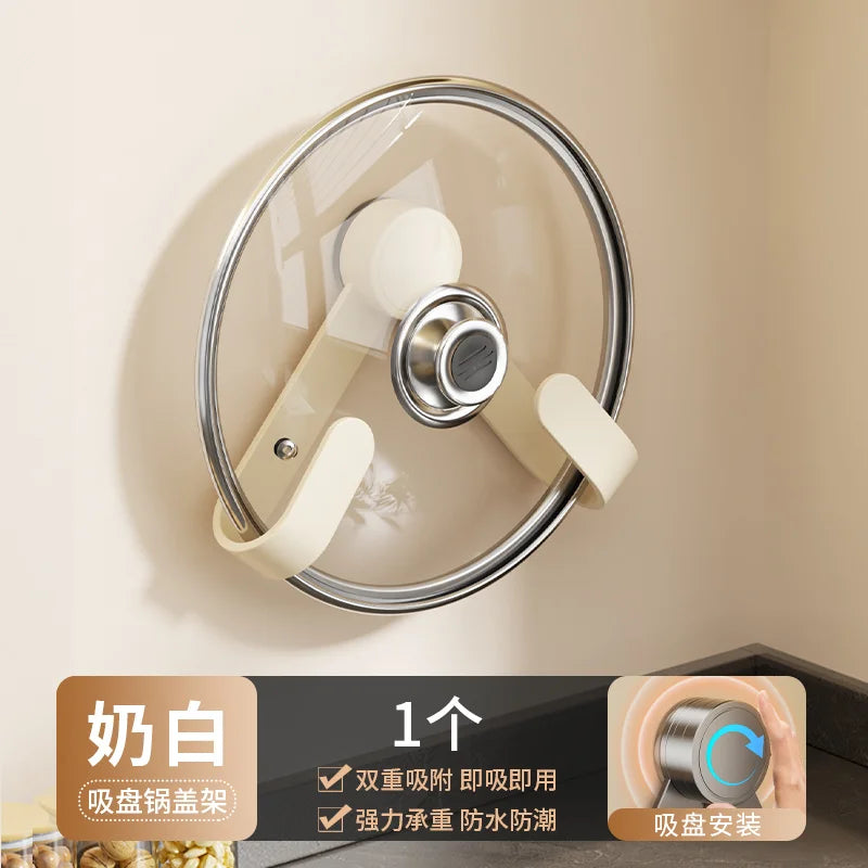 Platzsparender Topfdeckelhalter für ordentliche Küche ohne Bohren