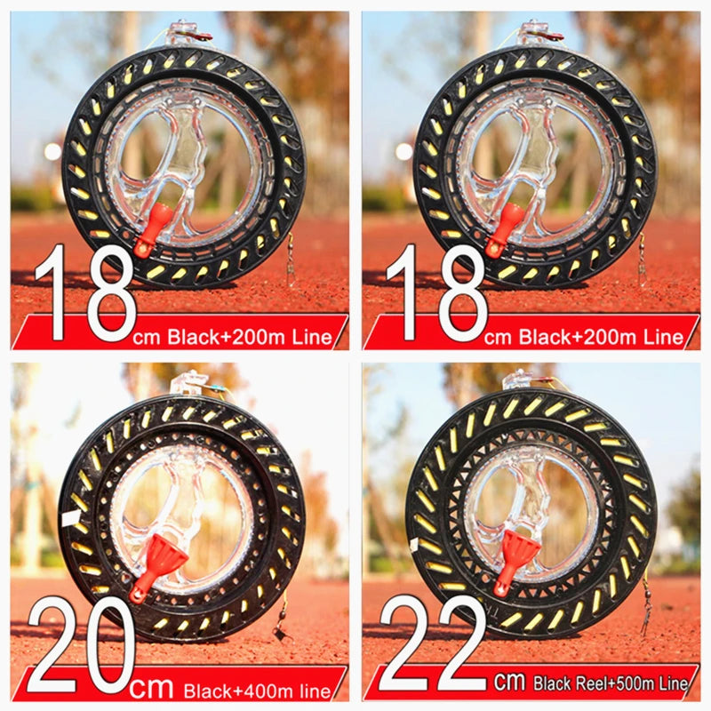 18 cm Drachen-Saitenrolle mit 200 m Nylonleine für große Drachen