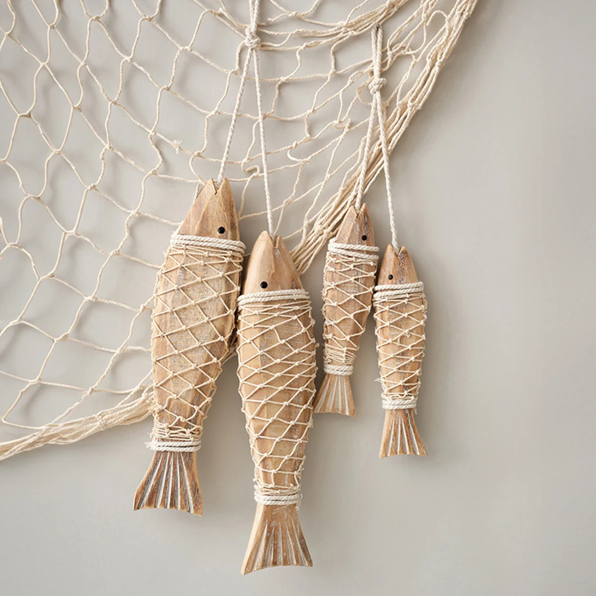 Wanddekoration Holzfisch kreativ