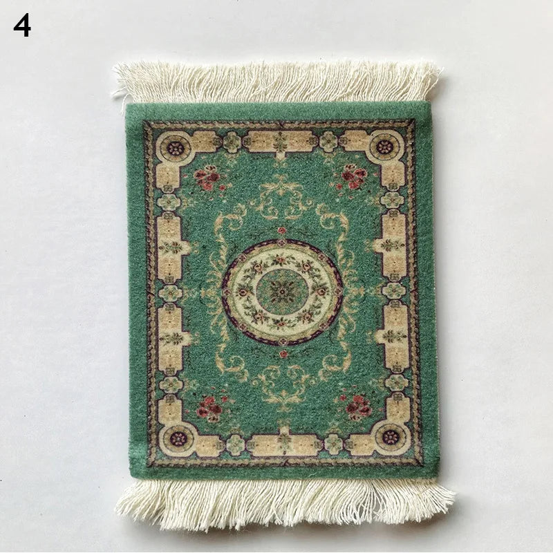 Vintage Teppich Untersetzer Rutschfest für Tische, Gläser, Büro - Esstisch