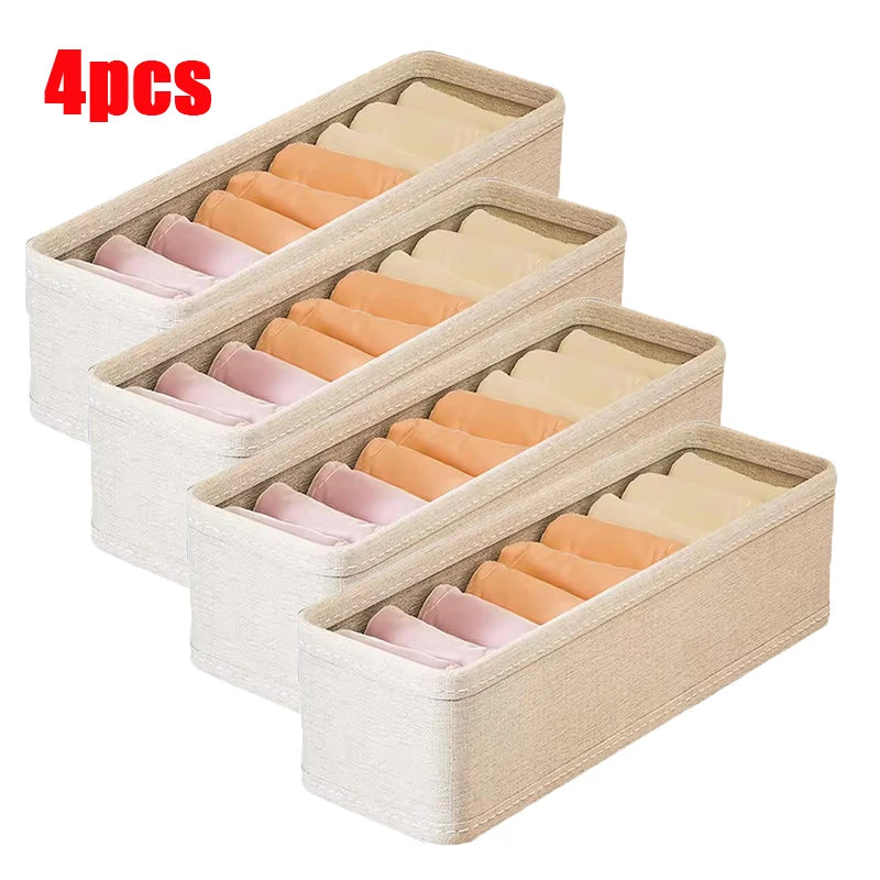 Schubladen Kleiderschrank Organizer 1 2 4 Stück Polyester 33x11x11cm