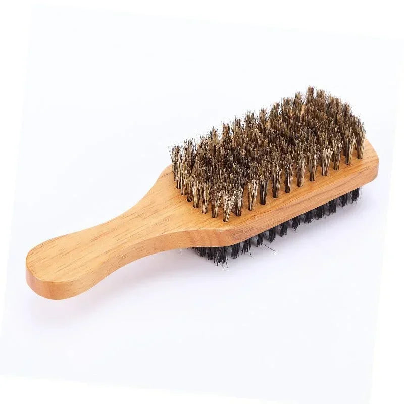 Natürliche Haarbürste mit Holzgriff Borstenbürste für Männer Bartpflege
