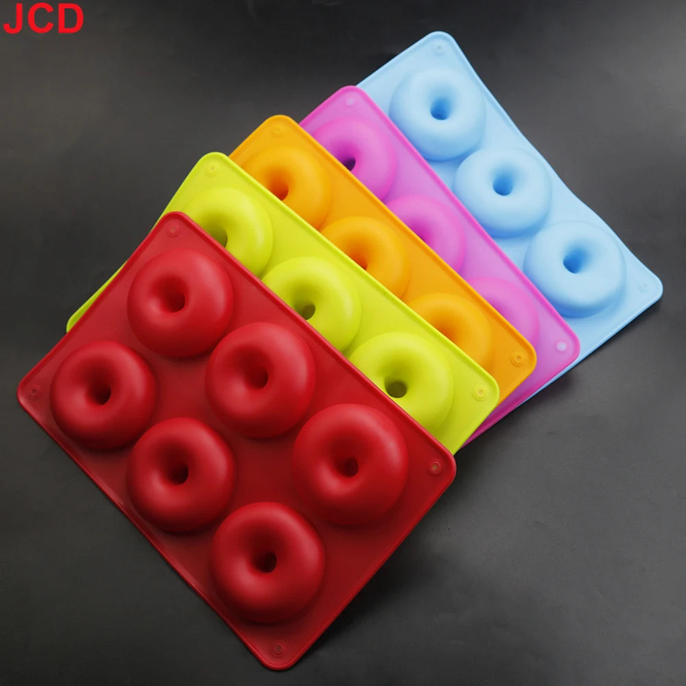 Antihaft Silikon Backform für perfekte 6 Donuts, Bagels oder Cupcakes