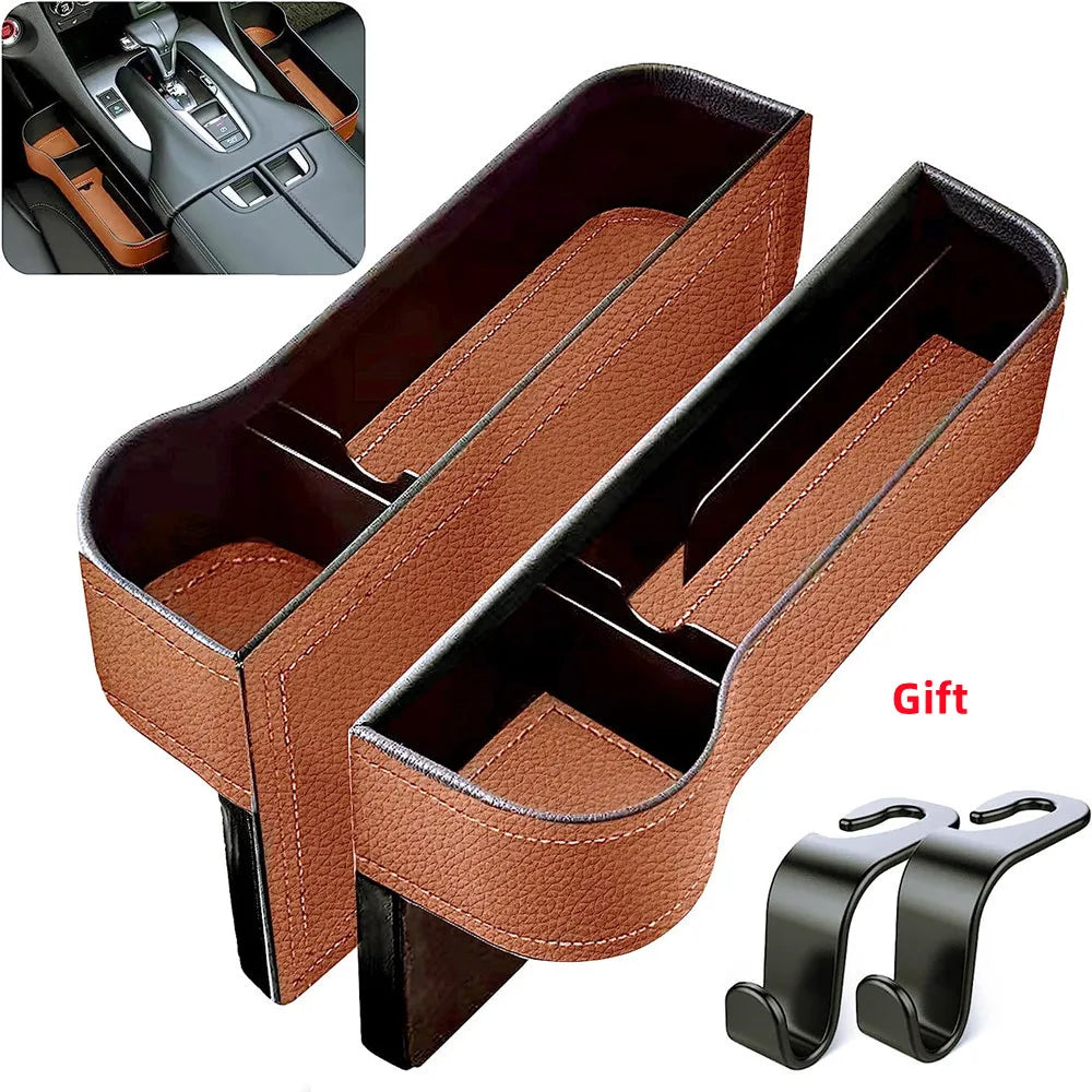 Sitzspalt-Aufbewahrungsbox PU-Leder | Universal Organizer Auto