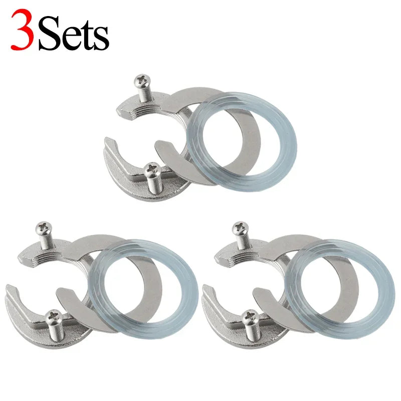 Sätze Wasserhahn Anti-Losing-Mutter Kappe C Typ Wasserhahn Befestigungs satz Waschbecken Werkzeuge Küche Befestigung Sicherungs ring Unter leg scheibe Befestigungs teile-Yabubest - Home & More