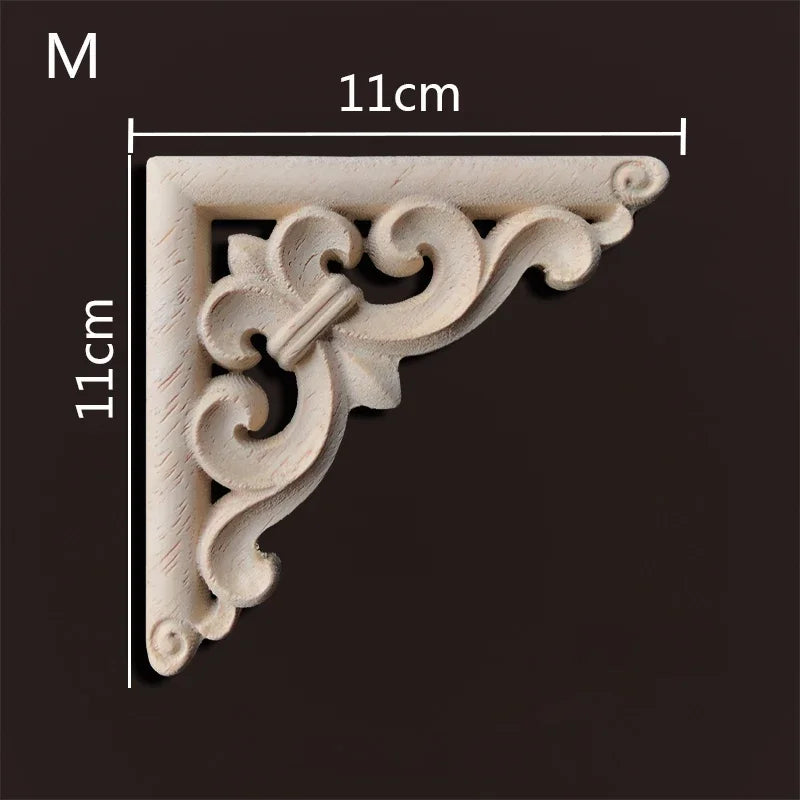 Exklusive Holz Eckverbindung Onlay Applikation für Möbel & Heimdeko