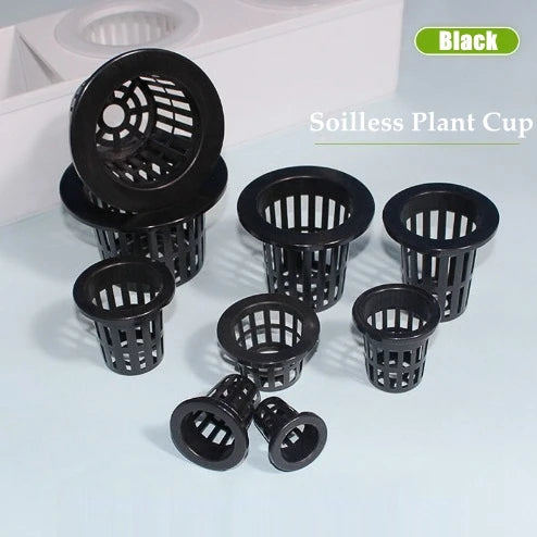 10 Stück Hydrokultur Pflanzkörbe aus Kunststoff für Gewächshaus und Gemüse