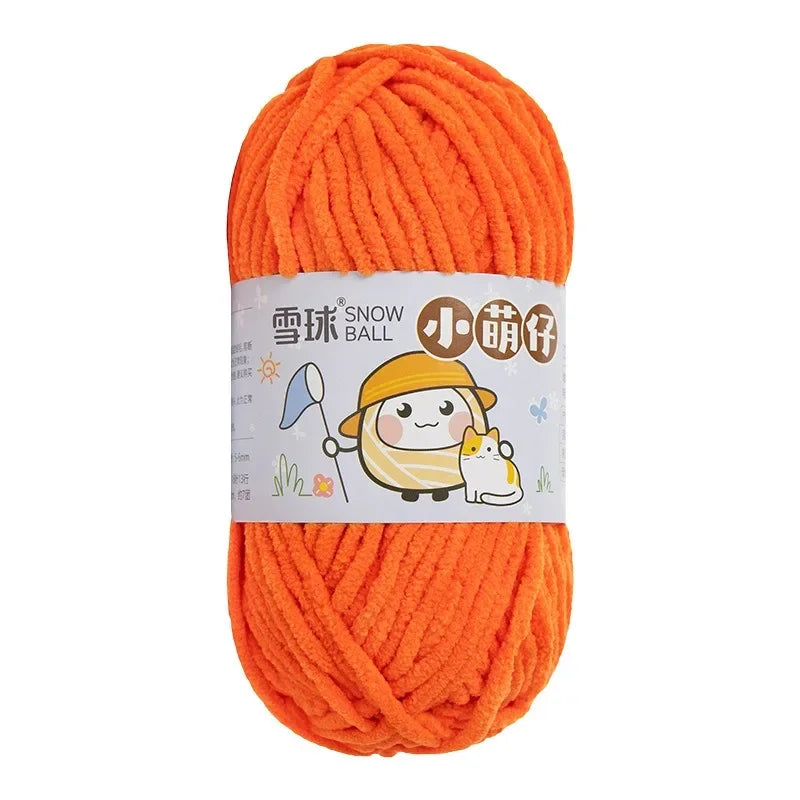 Weiches dickes Chenille Strickgarn 50g für DIY Schal Mütze Pullover