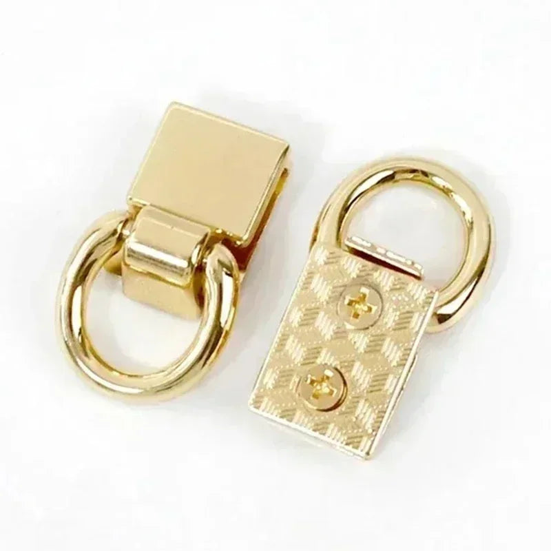 4 oder 8 Metall Clip Schnallen 36x15 mm für Taschengurt und Lederwaren