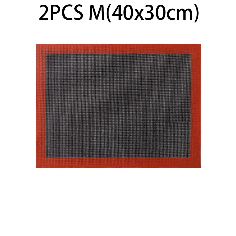 Perforierte antihaftbeschichtete Silikon Backmatte 40x30 cm