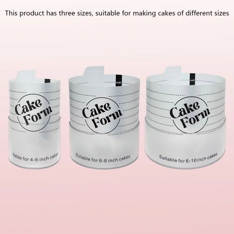 Einstellbarer Rund Kuchenring aus Kunststoff zum Backen