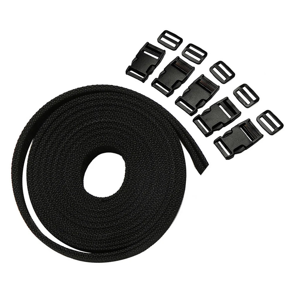 11-teiliges Nylon Gurtband Set für DIY Rucksack Gepäck Reparatur