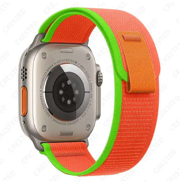 Nylon Trail-Loop Armband kompatibel für Smartwatches 38-49 mm Unisex