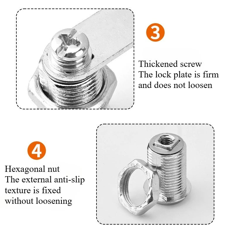 Sicheres 12 mm Schloss für Aktenschrank und Schublade