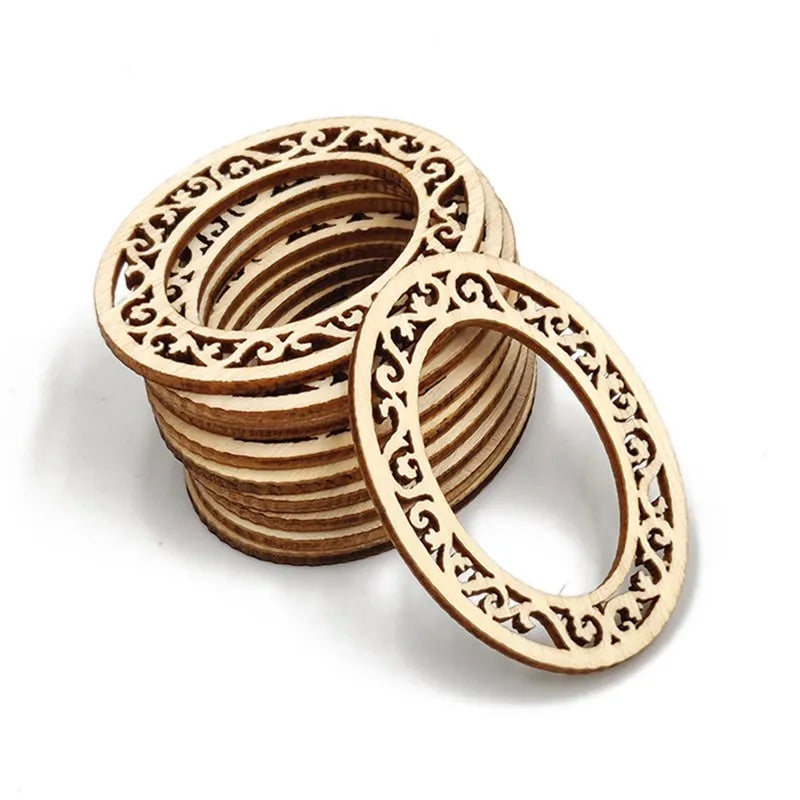 Kreative DIY Holzrahmen: 10 Stück Mini-Bilderrahmen naturfarben zum Basteln