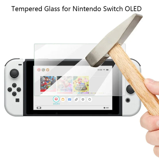 Ultraklares 9H Gehärtetes Glas Schutzfolie für Nintendo Switch OLED