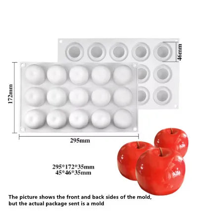 Fruchtige Silikon Backform für Mousse und Desserts